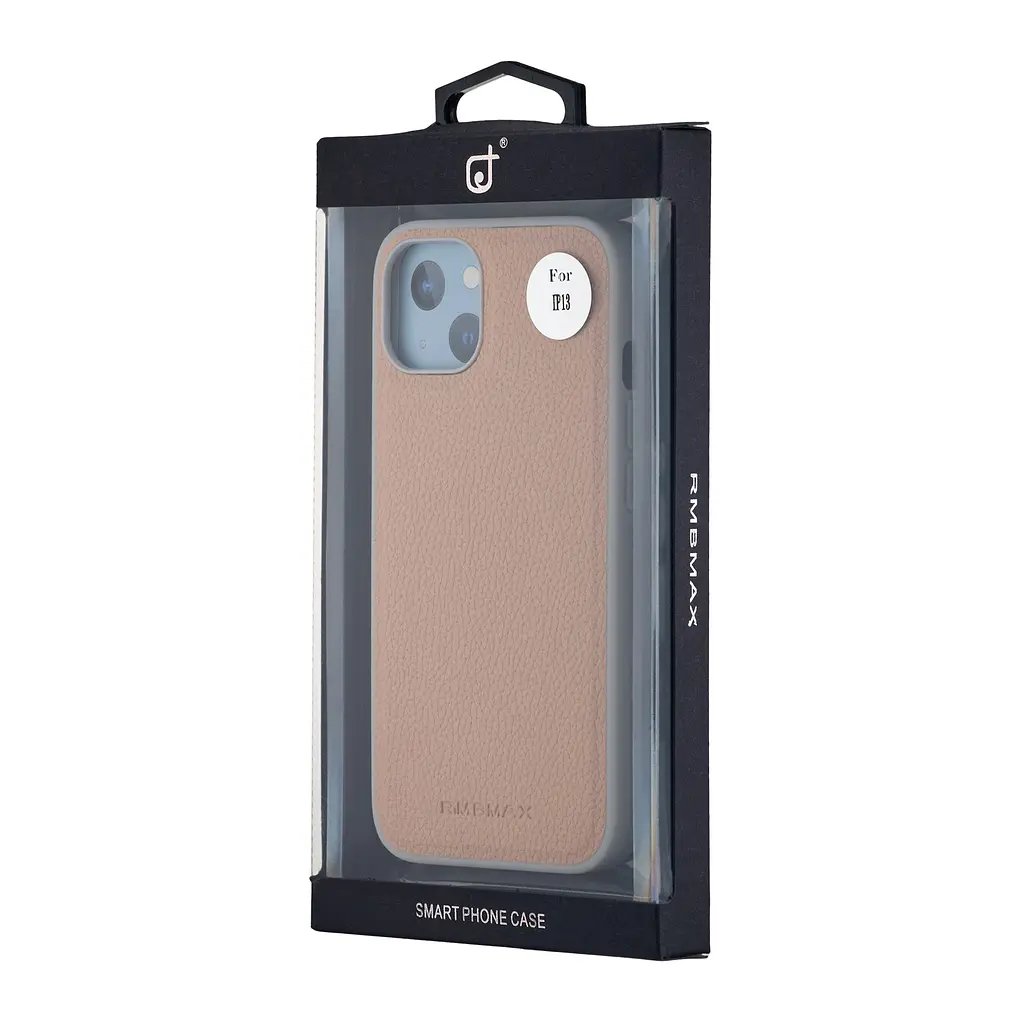 Чохол Jinduka Leather Case with MagSafe iPhone 13 Beige - фото 2