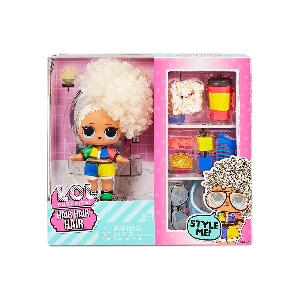 Игровой набор с куклой L.O.L. Surprise Hair Hair Hair Стильные прически, в ассортименте (580348) - фото 10