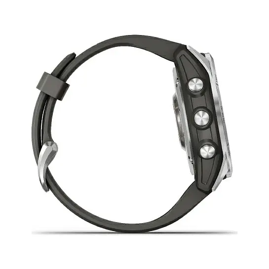 Смарт-годинник Garmin Fenix ​​7S Silver with Graphite Band (010-02539-00/01) - фото 3