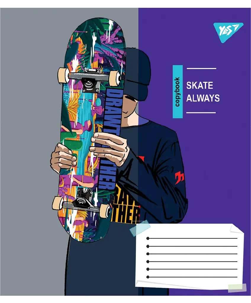 Упаковка зошитів Yes Skate is always учнівський загальний 10 шт./60 лін. (767816) - фото 5