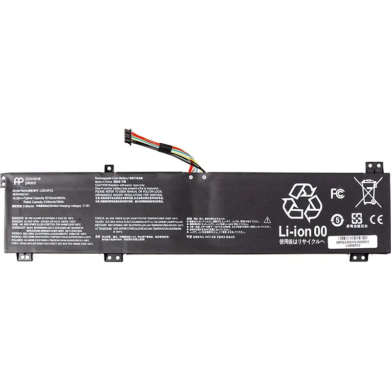 Акумулятор PowerPlant для ноутбуків LENOVO Legion 5-17ITH6 82JN Series (L20C4PC2) 15.36V 5210mAh (NB482610) - фото 2