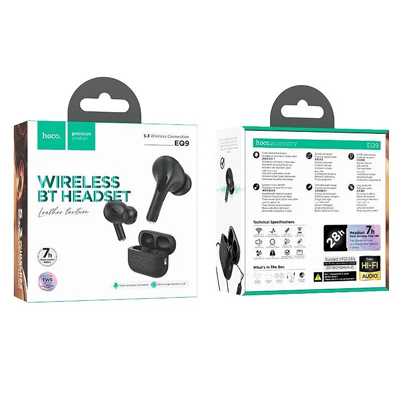 Наушники Hoco Duke true wireless BT headset EQ9 BT5.3, 7/28h - фото 2
