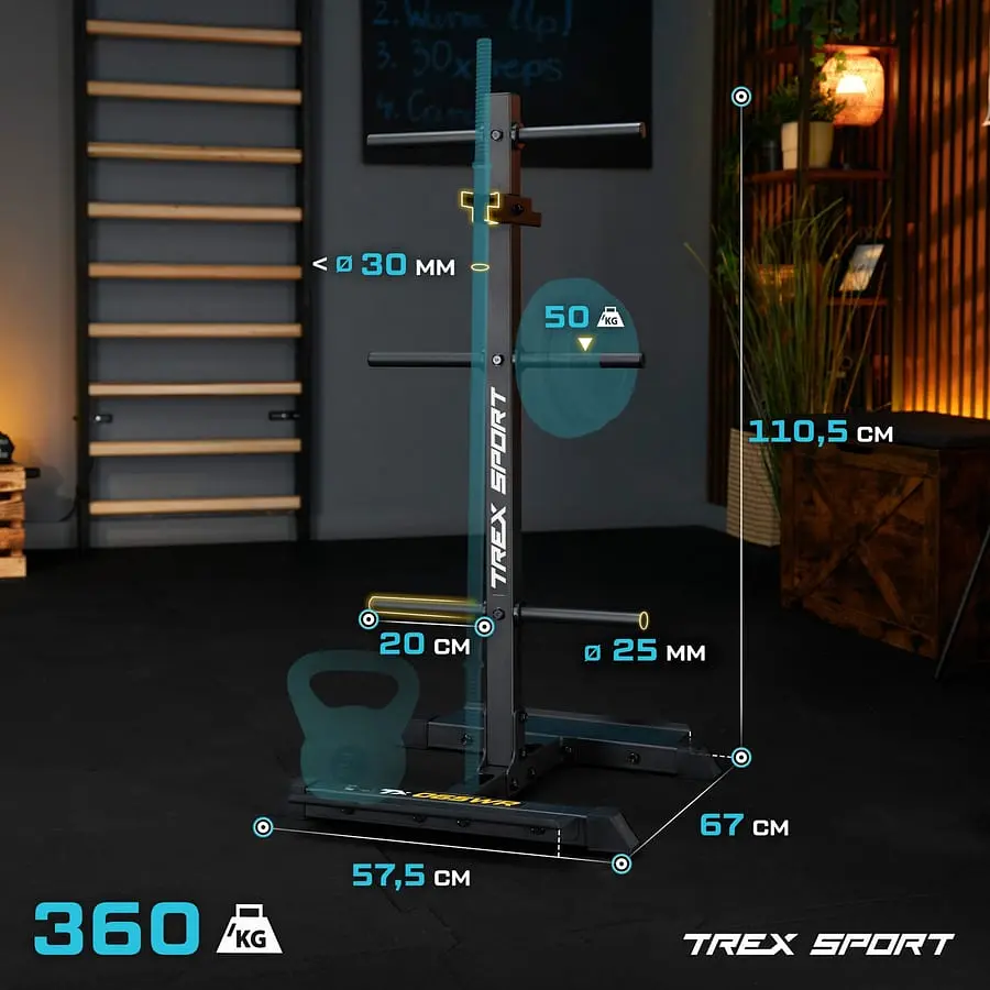 Стійка для дисків та грифів Trex Sport TX-065WR з полицями - фото 15