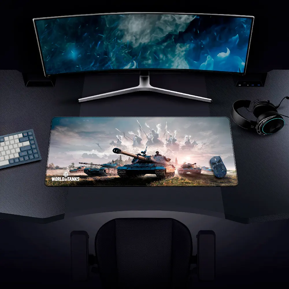 Килимок для миші WORLD OF TANKS The Winged Warriors, XL 42x90 см - фото 2