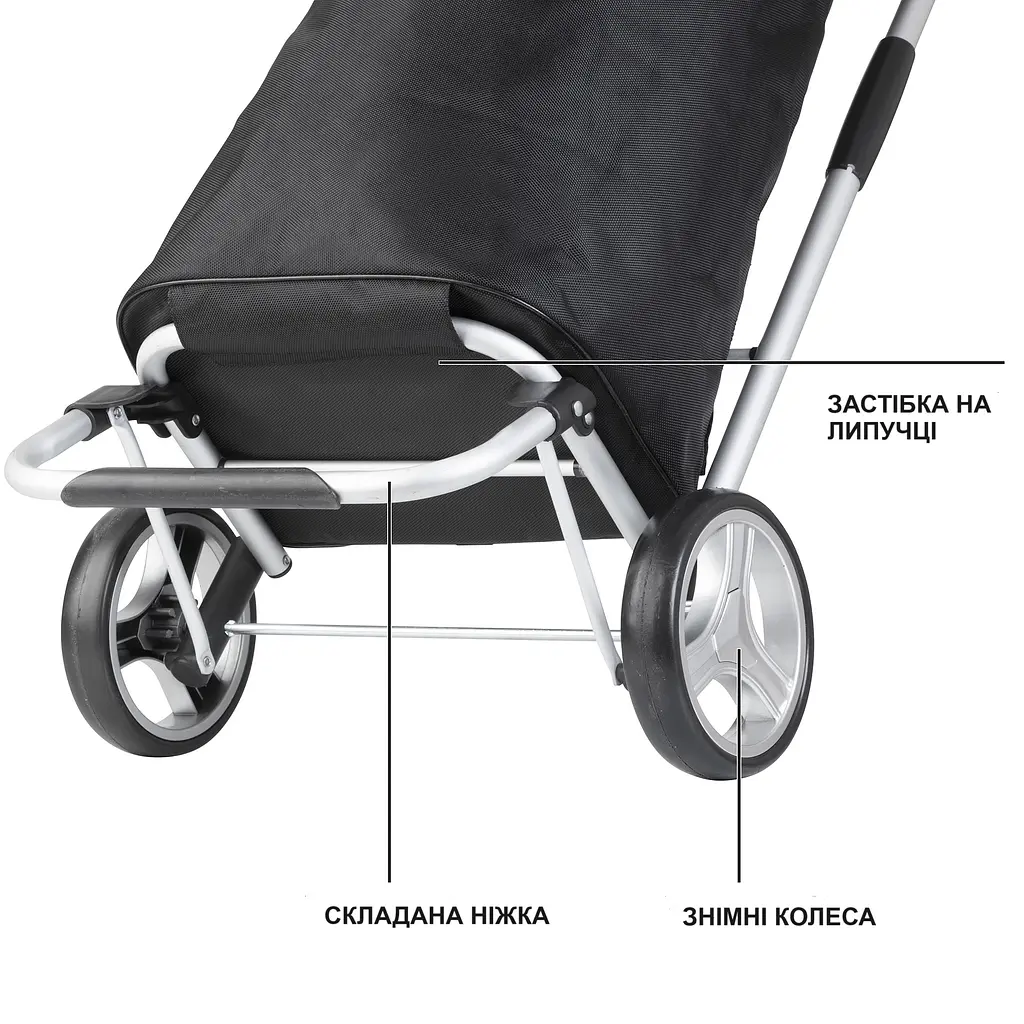 Сумка-візок ShoppingCruiser Foldable Black (604320) - фото 5