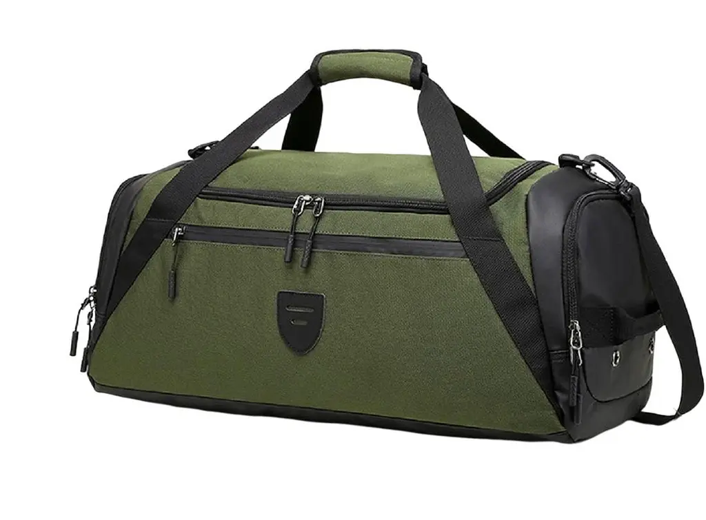 Дорожня міцна текстильна сумка Confident TB7-T-2902GR зелена - фото 2