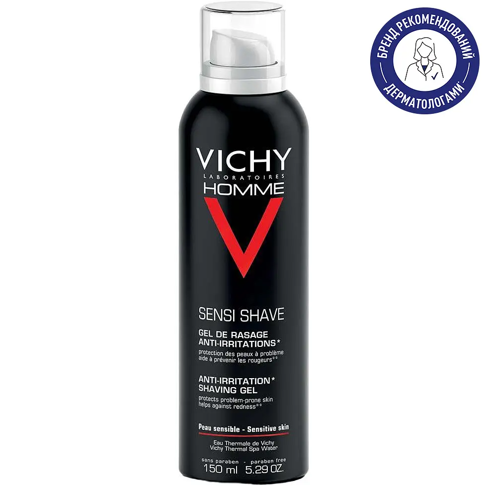 Гель-крем для гоління Vichy Homme для чутливої шкіри 150 мл (M6806708) - фото 2