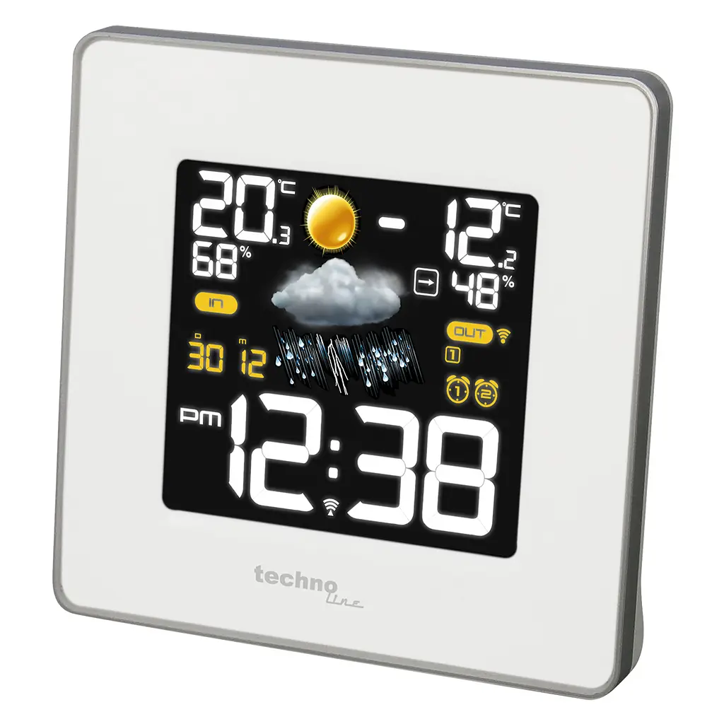 Метеостанція Technoline WS6440 White цифрова, Білий - фото 3