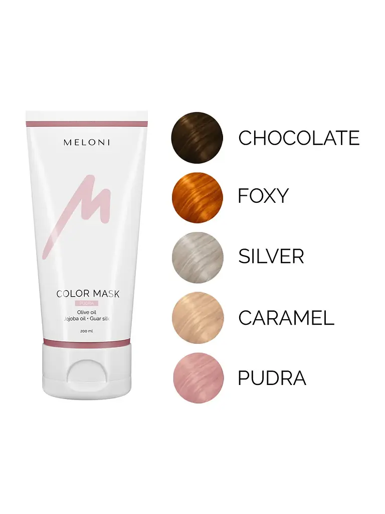 Тонуюча маска для волосся Пудрово-рожевий Color Mask Pudra Meloni 200 мл - фото 4