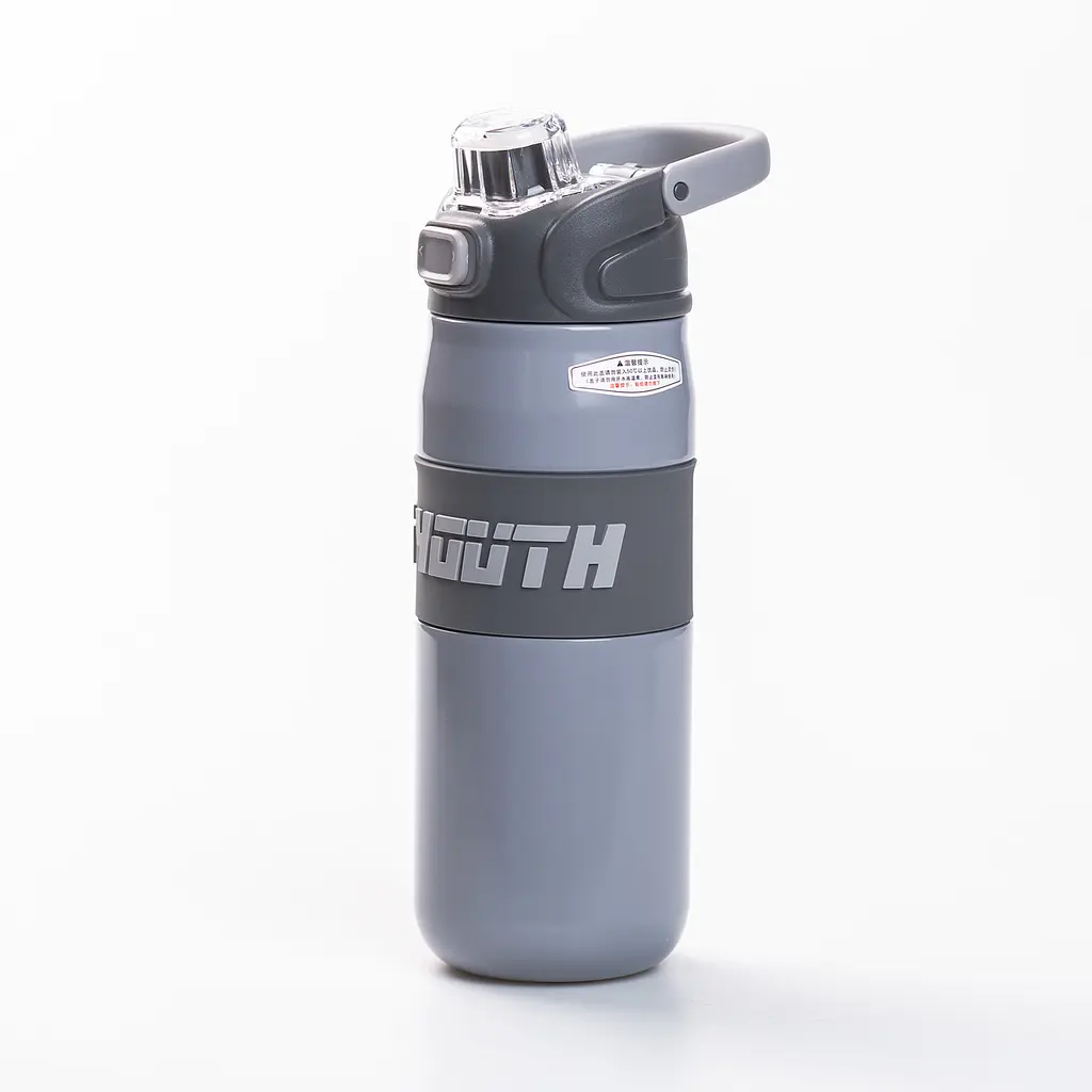 Термос спортивний TO YOUTH 680 мл з мундштуком, сірий Yiwu HP-14-54G - фото 14