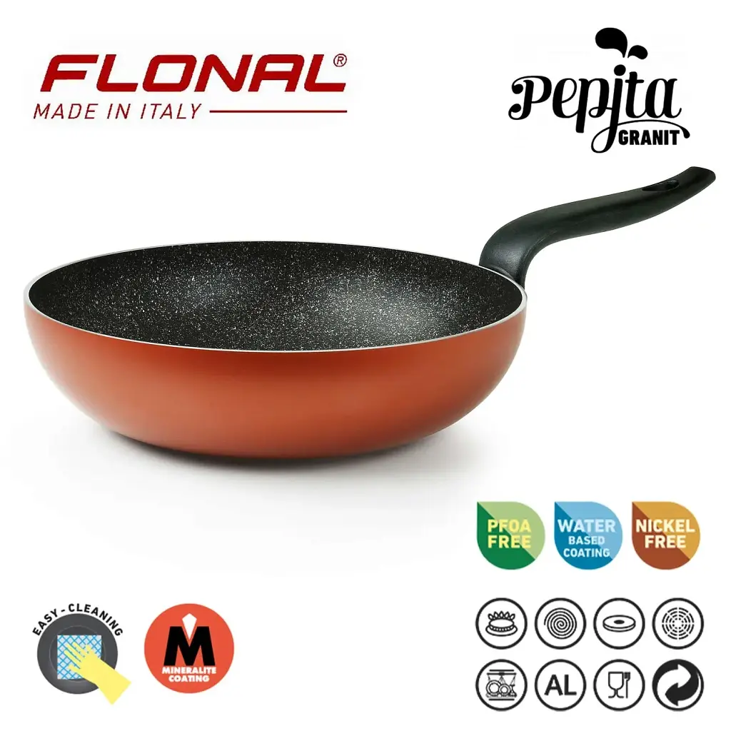 Сковорода Flonal WOK Pepita Granit 28 см (PGFWO2850) - фото 6