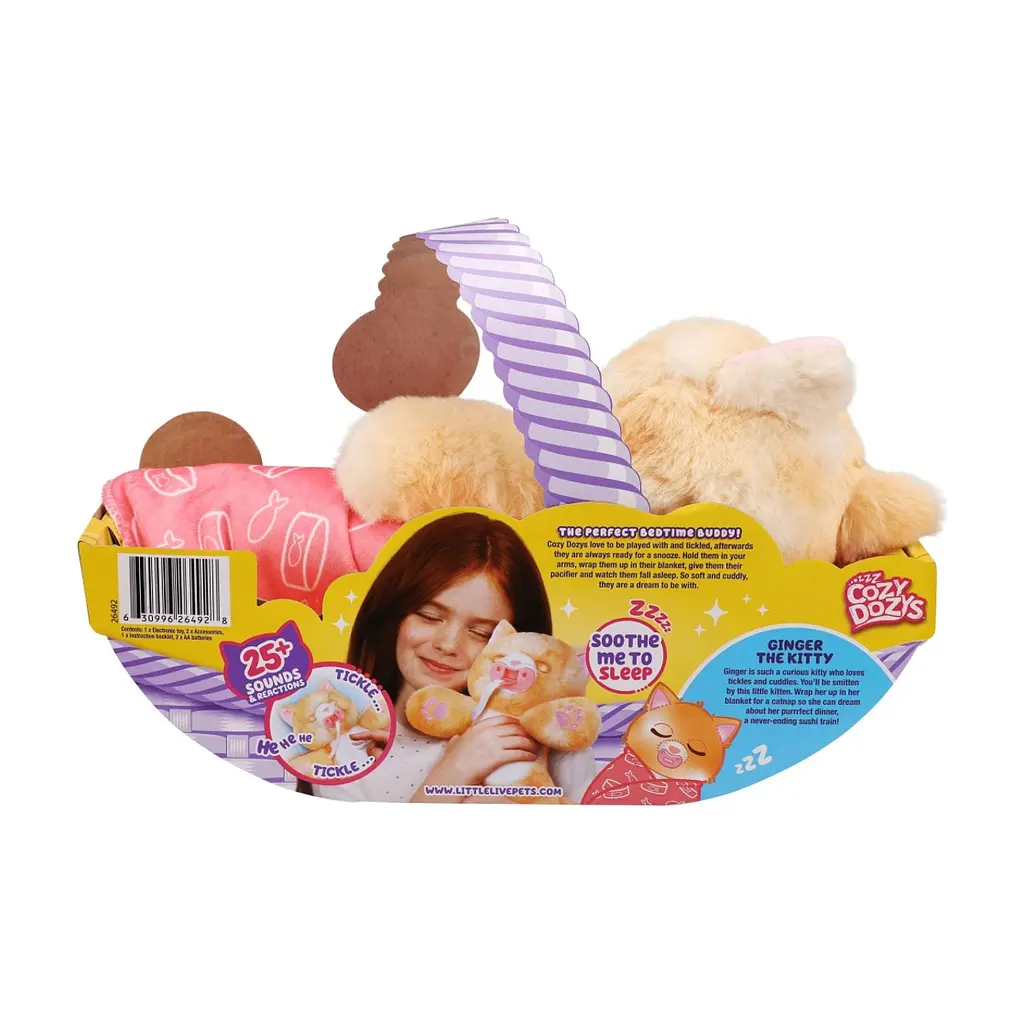 Інтерактивна іграшка Moose Little Live Pets Кошеня-обіймашка Джінджер (26492) - фото 9