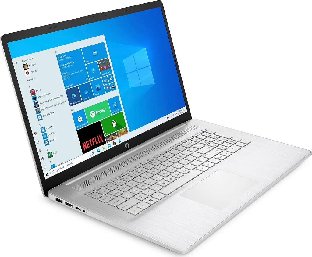 Ноутбук HP 17-cn0014ru 17.3FHD IPS AG/Intel i5-1135G7/16/1000+256F/NVD350-2/W10/Silver (4F789EA) - фото 2