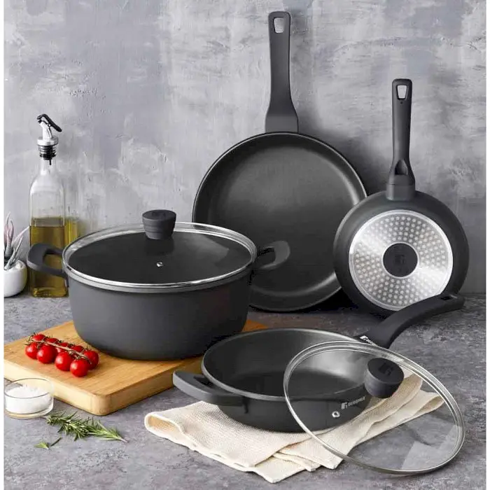 Каструля з кришкою Bergner Retro, 20, 2,5 л (BG-30737-NP) - фото 2