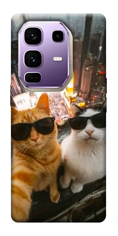 TPU чохол Demsky Cool cats city для Infinix Note 50 Pro+
