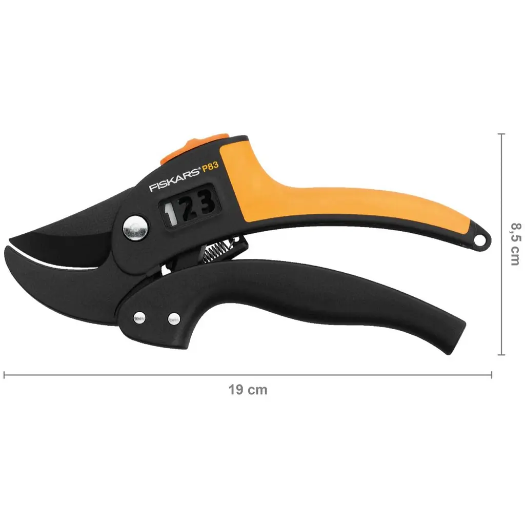 Контактний секатор Fiskars PowerStep P83 з храповим механізмом (1000575) - фото 6