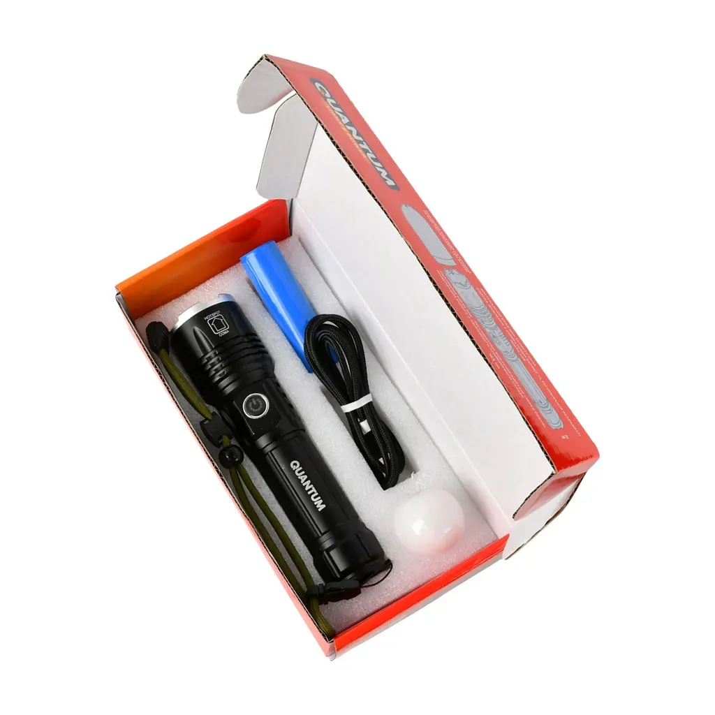 Ліхтар Quantum Solid Highlight 10W LED + дімер з функцією Power Bank (QM-FL1021-CB) - фото 5