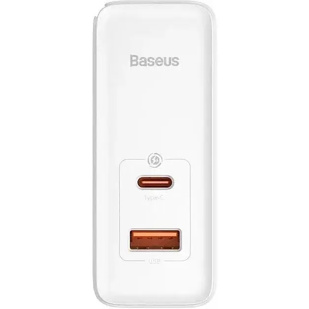 Зарядний пристрій Baseus GaN5 Pro Fast Charger C+U на 100W White (CCGP090202)  - фото 3