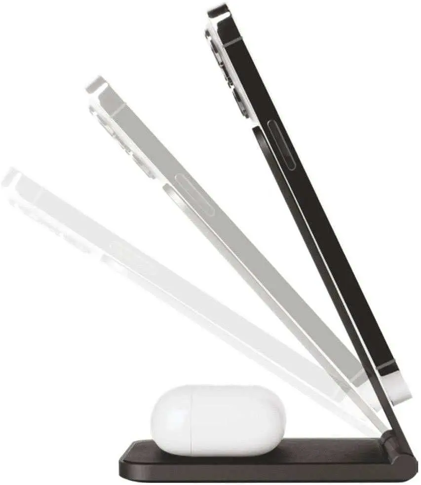 Беспроводное магнитное зарядное устройство 2в1 Karl Lagerfeld Choupette NFT Black - фото 2