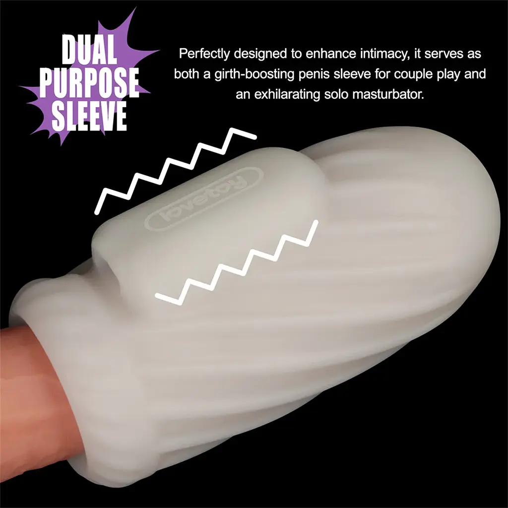Мастурбатор Knights Ring Vibrating Dual Purpose Sleeve-Spiral - фото 5
