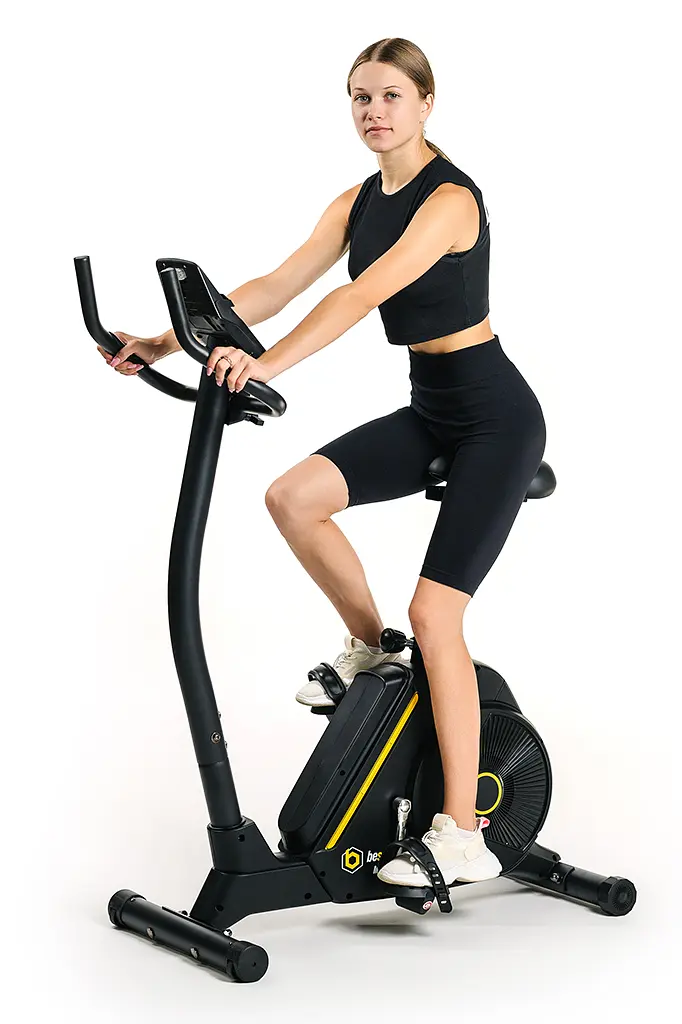 Велотренажер Besport BS-6047 MAYBIKE електромагнітний чорно-жовтий - фото 7