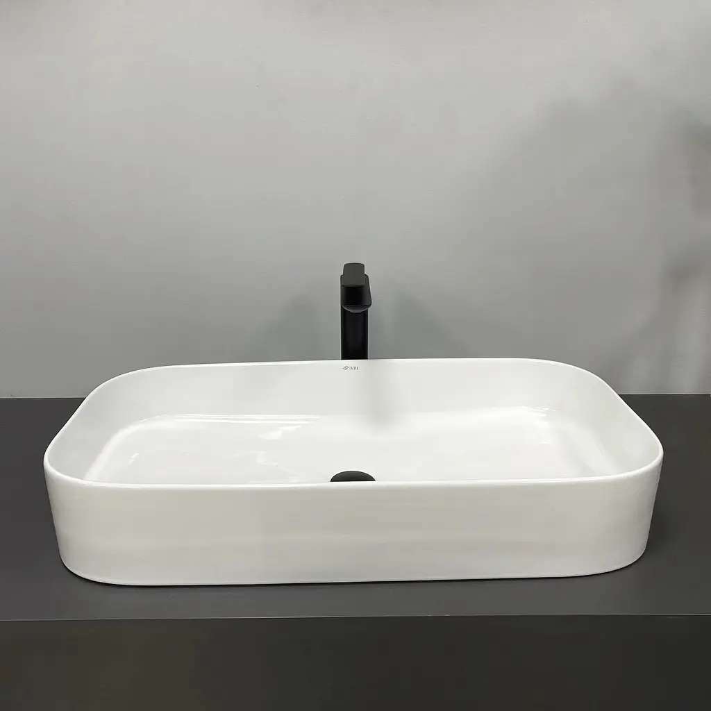 Умивальник VBI Vestone 75 white накладний VBI-017003, Білий - фото 3