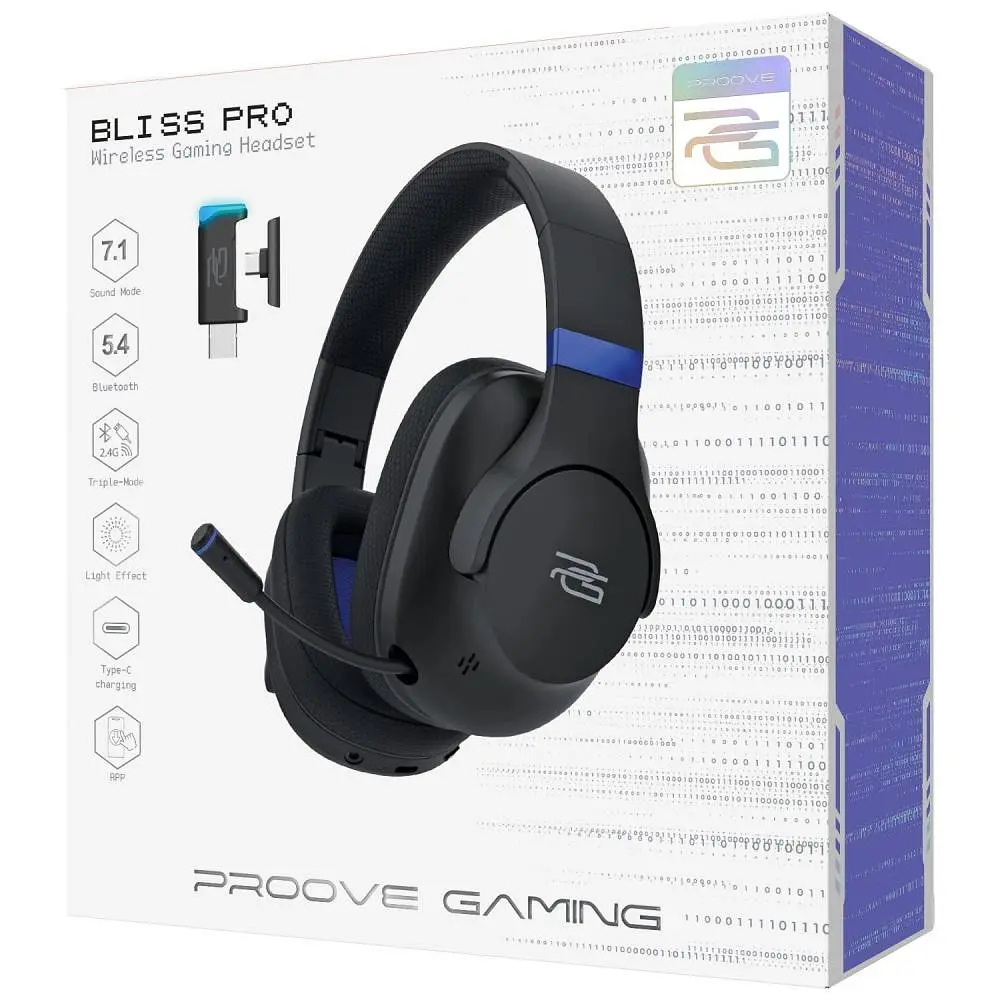 Ігрова гарнітура Proove Gaming Bliss Pro (APP) Black (GHBLPPP10001) - фото 3