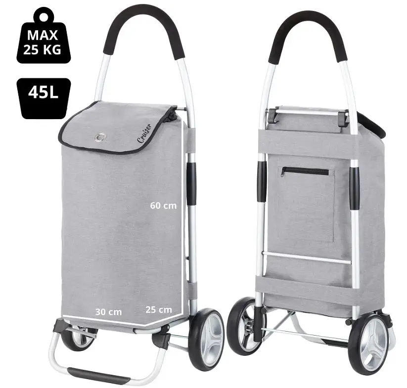 Сумка-візок ShoppingCruiser Foldable 45 Grey (604360) - фото 4