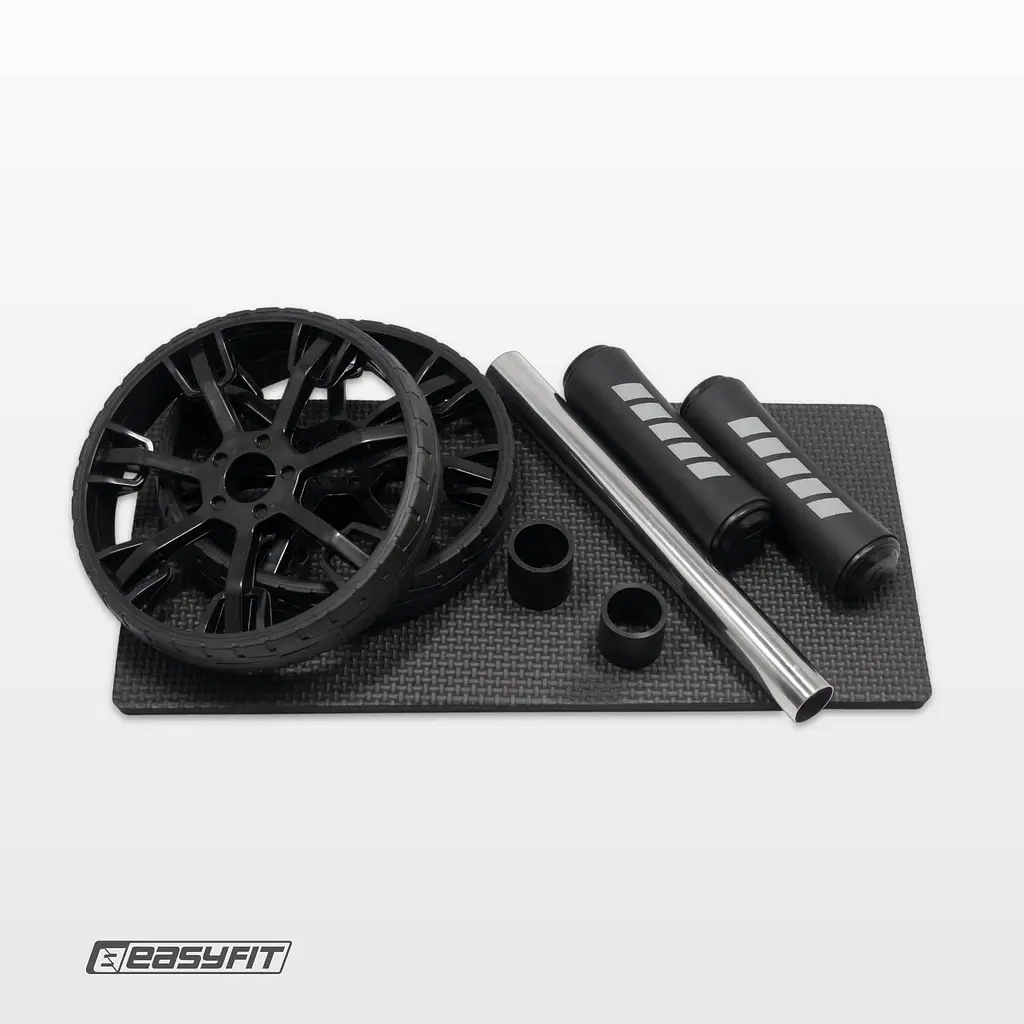 Ролик для пресу EasyFit BLM подвійний чорний - фото 4
