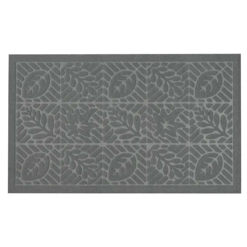 Килимок придверний Eco Fabric Листя без кромки сірий 45 х 75 см (4575-005) - фото 3
