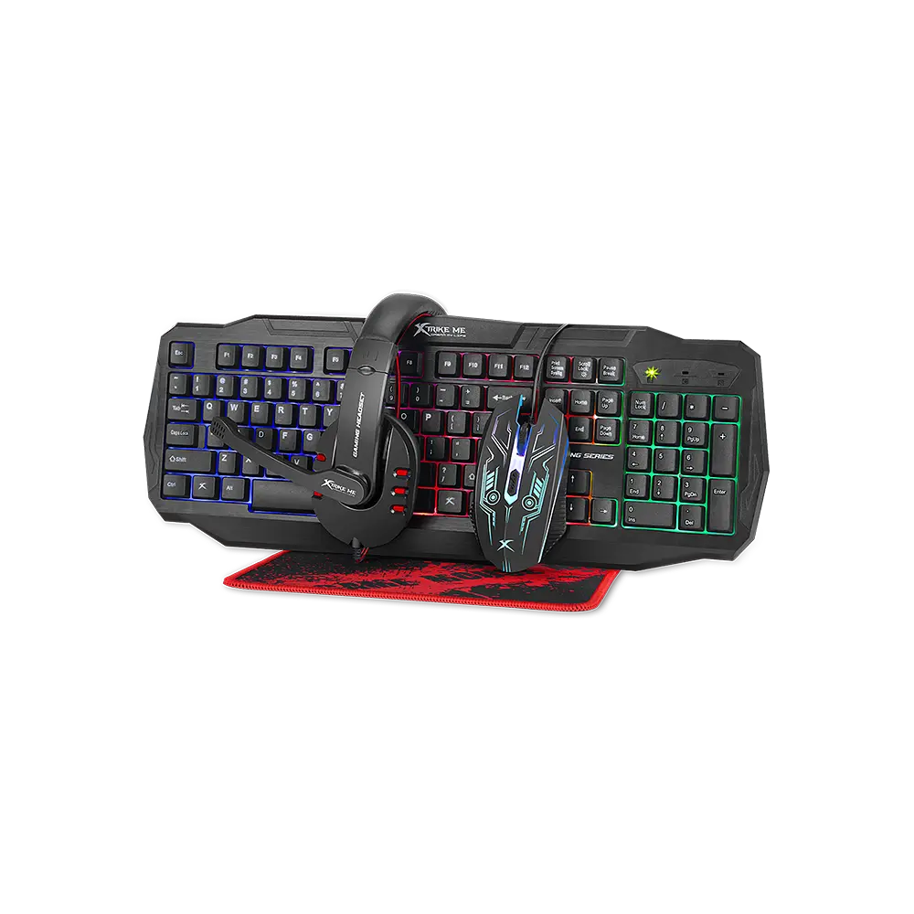 Игровой набор комплект XTRIKE ME CM-406 4 в 1: клавиатура наушники мышь ковер - фото 6
