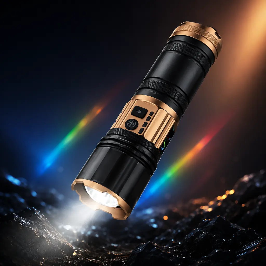 Акумуляторний ручний літхтарик / Потужний ліхтарик COBA CB-G008-1 з USB-виходом / Ліхтарик 18800 mAh 4 кольори освітлення - фото 5