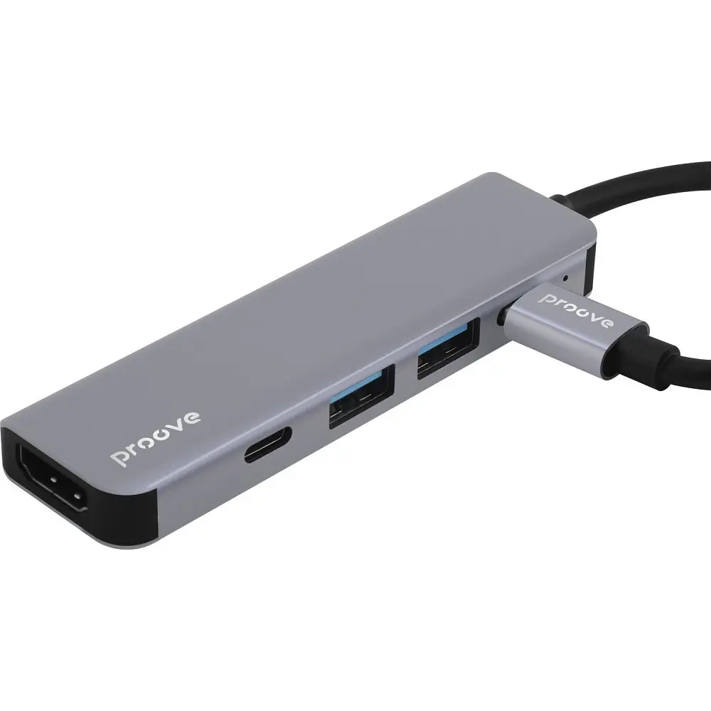 Type-C-Хаб Proove Arc Link 5 in 1 (2*Type-C3.0 + 2*USB3.0 + HDMI) - фото 4