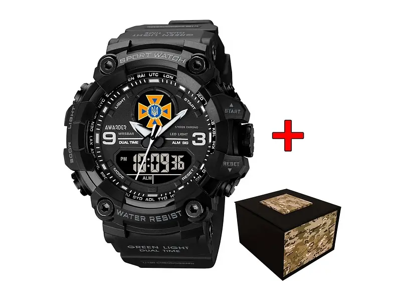 Наручные часы мужские 001 ДСНС All Black Awarder acs0032034 - фото 2