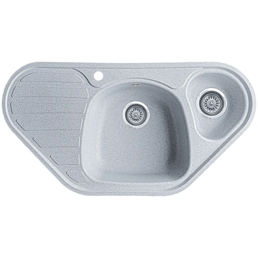 Мойка кухонная Valetti 20N гранитная 950х500 мм серая - фото 3
