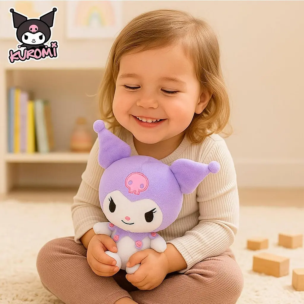 М’яка іграшка Куромі Sanrio COLORBABY Kuromi висота 25 см фіолетова (SKU-458) - фото 6
