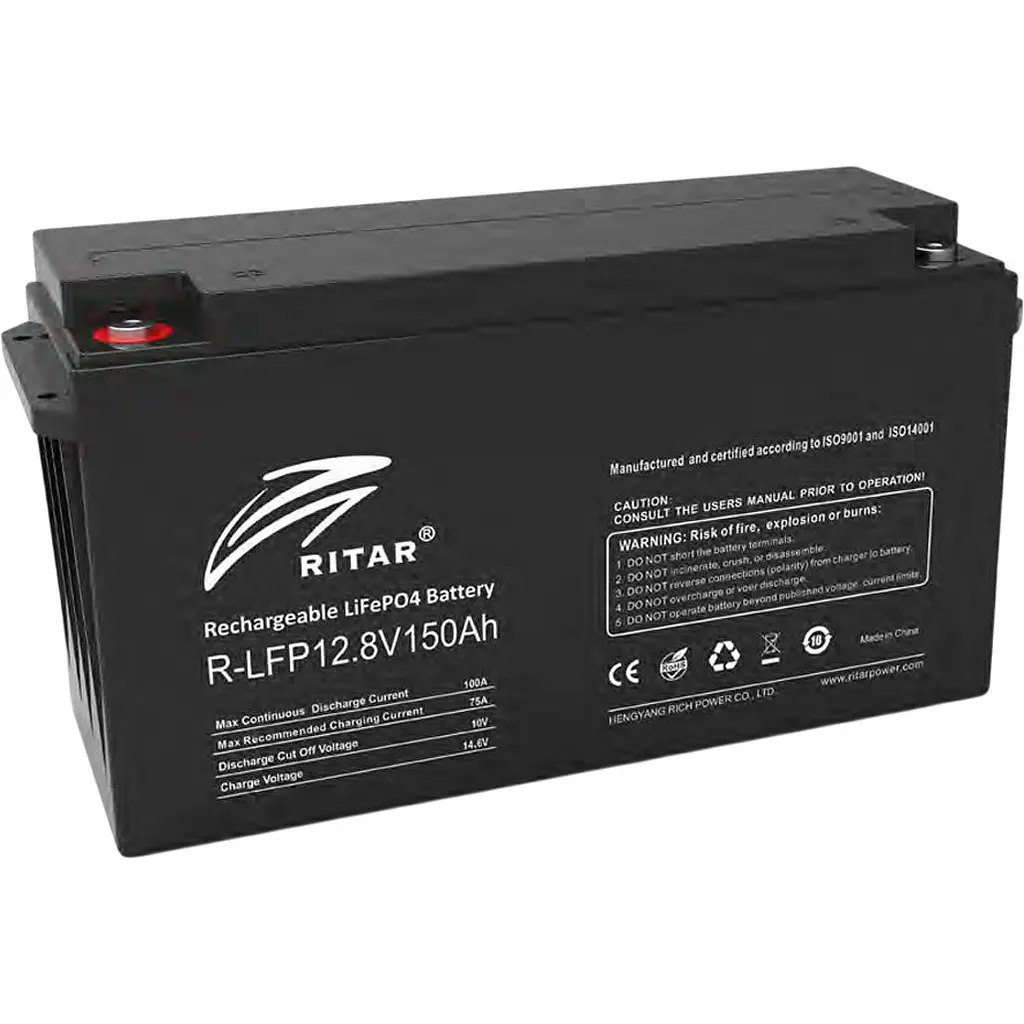 Акумулятор Ritar LiFePO4 12V (12.8V/150Ah/1920Wh) (R-LFP 12.8V 150Ah Bluet) [168178] - фото 3