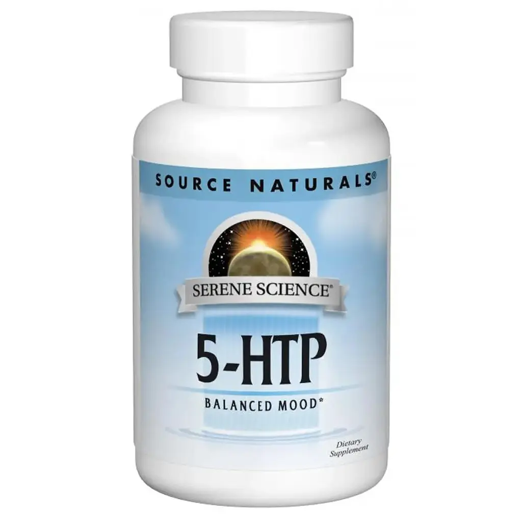 Гідрокситриптофан Source Naturals Serene Science 5-HTP 50 mg, 30 капсул для покрашення концентрації
