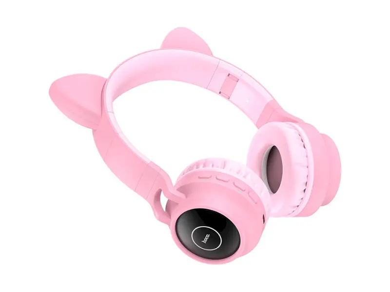 Навушники з мікрофоном Hoco W27 Cat Ear Pink - фото 3