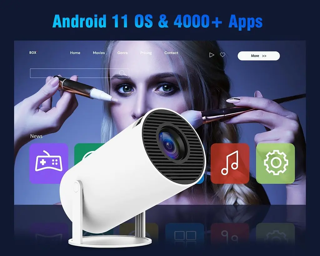 Проектор Alwtniet HY300 HD Wi-Fi Bluetooth Android 11 - фото 2