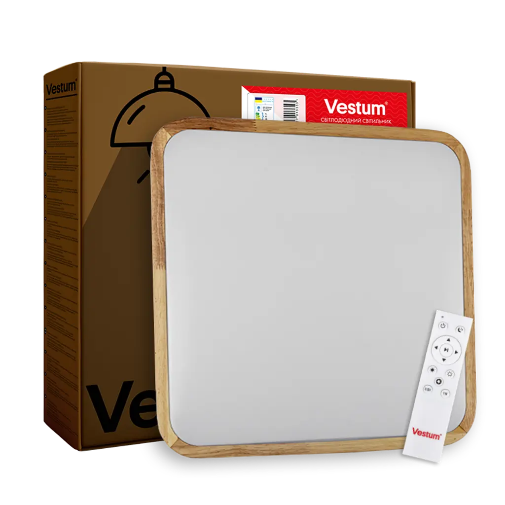 Стельовий світильник Glow матовий 60W 391 x 391 x 65 мм 3000К-6500К з ДК акація - фото 7