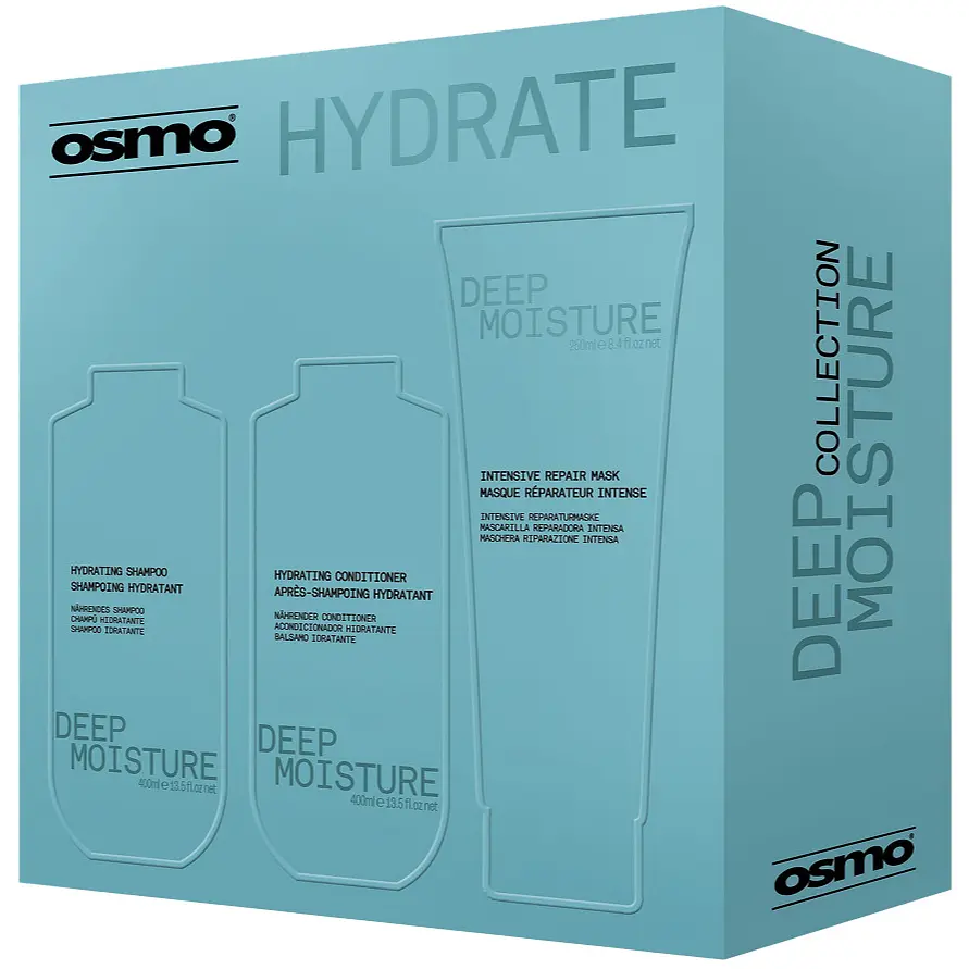 Набір для сухого волосся Osmo New Deep Moisture 2025 шампунь 400 мл + кондиціонер 400 мл + маска 250 мл - фото 4