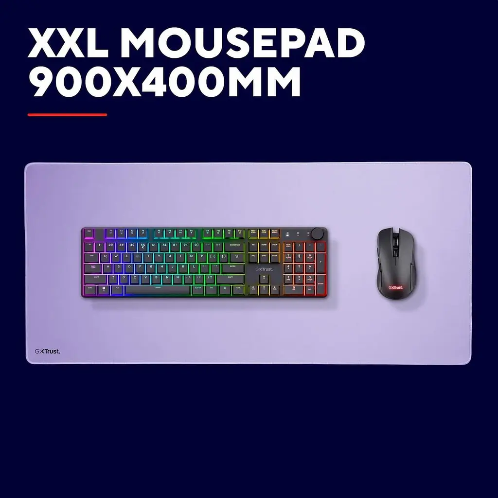 Ігрова поверхня Trust GXT 759 XXL (900x400x3мм) Purple (25614_TRUST) - фото 9