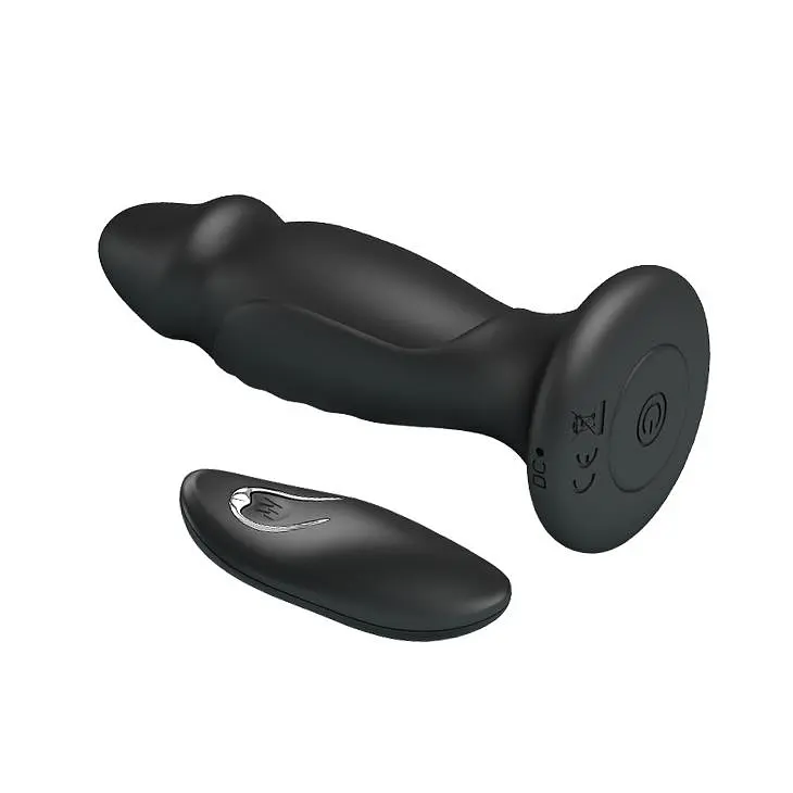 Анальна пробка Mr.Play Vibrating Anal Plug 12.4 см (чорний) - фото 4
