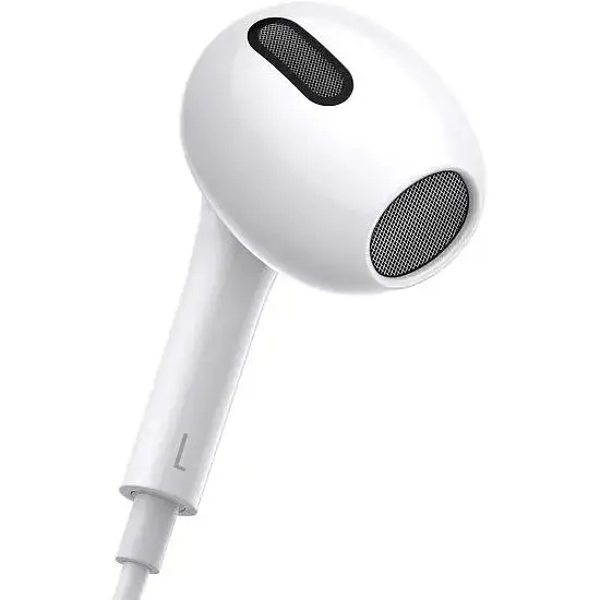 Навушники Baseus Encok 3.5mm lateral in-ear Wired Earphone H17 NGCR020002 White - фото 3