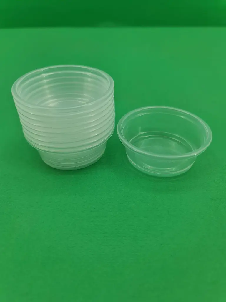 Соусник пластиковий 1,5OZ, 45 мл, 100 шт, колір прозорий, харчовий поліпропілен для соусів, доставки та HoReCa - фото 2
