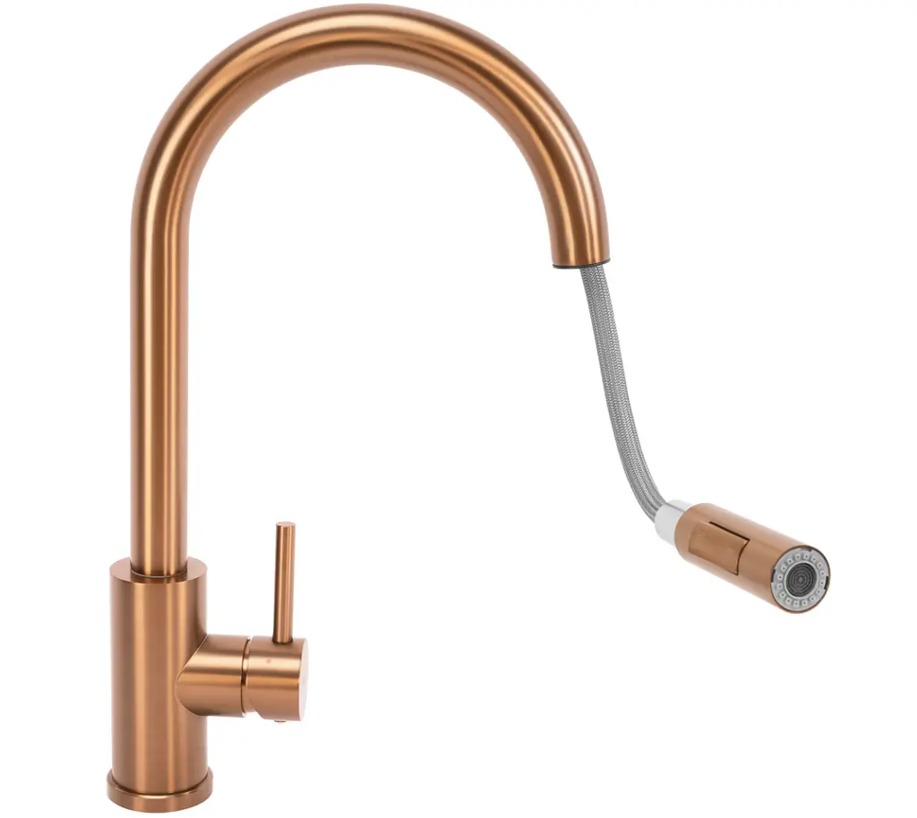 Змішувач для кухні Rea Fresh із висувним виливом brushed copper REA-B6560 - фото 3