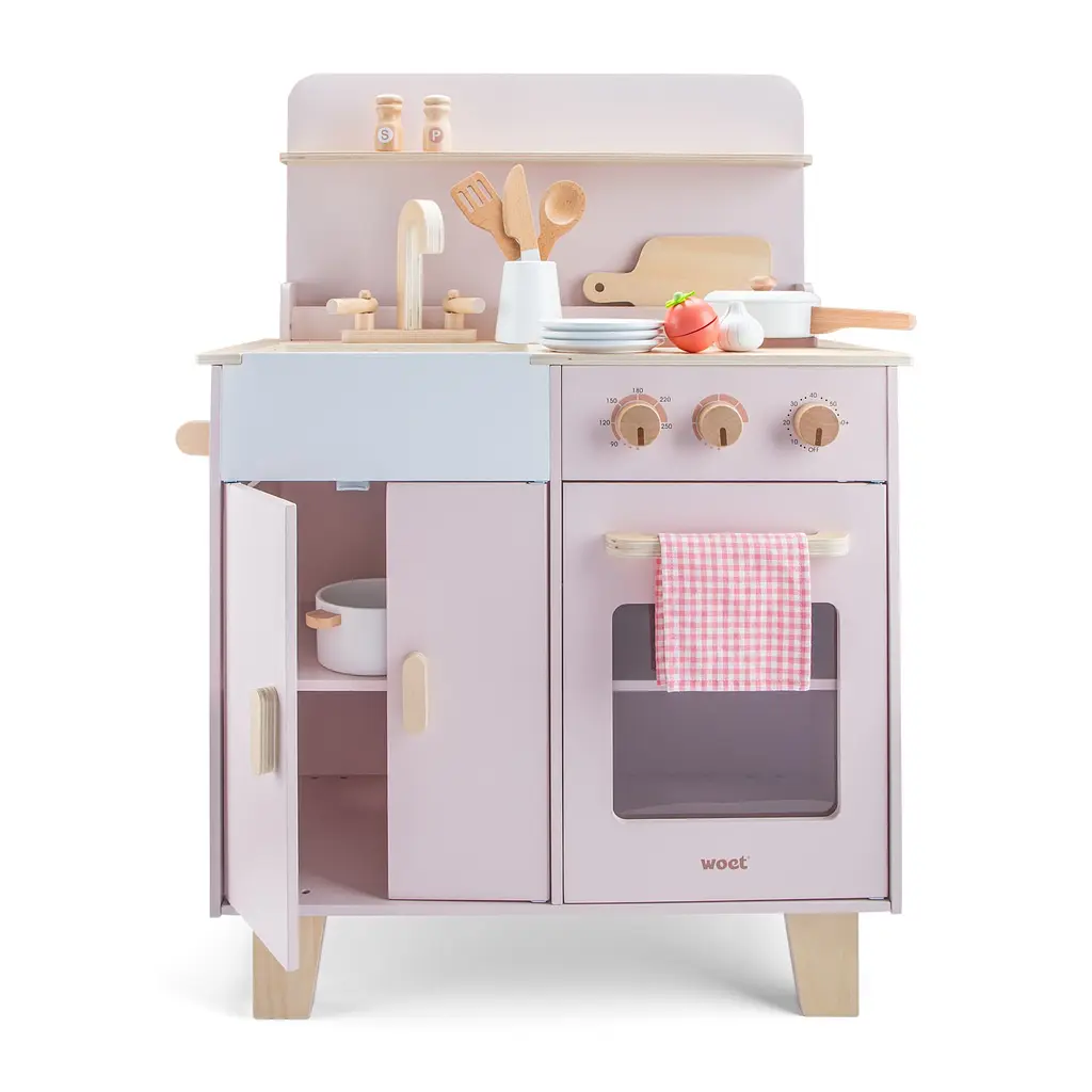 Мини-кухня New Classic Toys розовая (11081) - фото 3