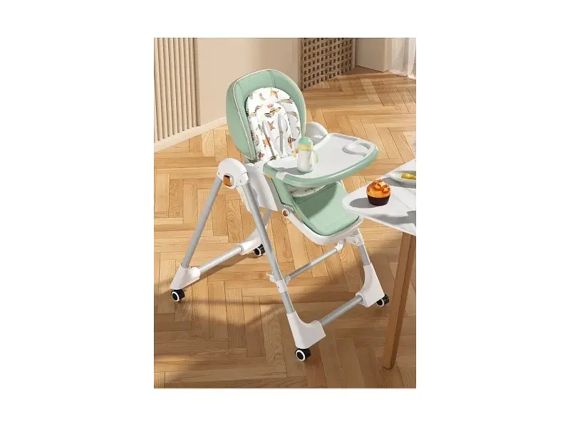 Стільчик-шезлонг для годування 2 в 1 Kidilo BabyChair Z901 Green - фото 12