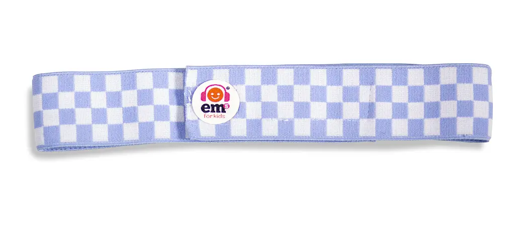 Детские противошумные наушники EMS от 0 до 18 мес 4 Bubs, Бело-голубая лента, Белый (975-02) - фото 5